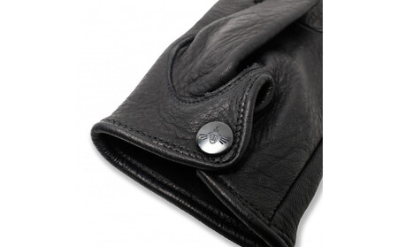 LAMP GLOVES -UTILITY GLOVE MID-(カラー：ブラック／サイズ：S)【革手袋 レザー グローブ 鹿革 メンズ レディース Lamp gloves ランプグローブス ミッド ドライビンググローブ バイカー ファッション 手袋 香川県 さぬき市】