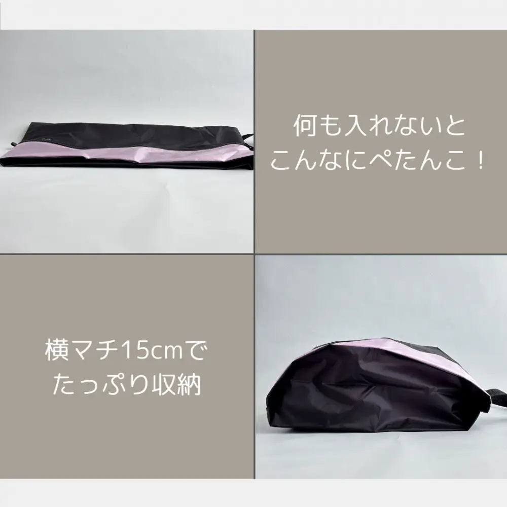 【Lサイズ・薄紫】軽量ナイロン登山靴ケース　　シューズケース　着替えポーチ　旅行用　アウトドア　ショートブーツ