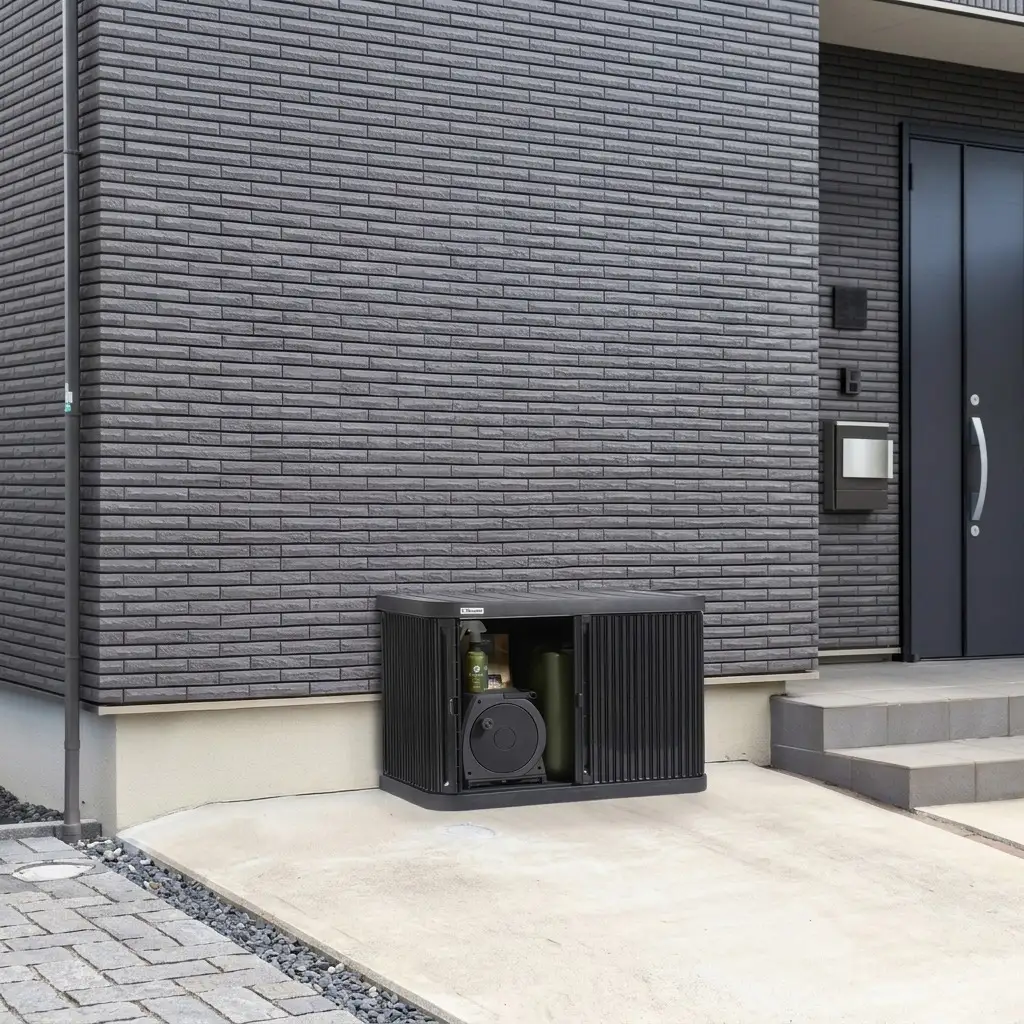 ミニロッカー ML-600PP ダークグレー 物置 屋外 サビにくい 庭 ベランダ ガーデン 掃除 防災 収納 ストッカー ミニロッカー アイリスオーヤマ おしゃれ