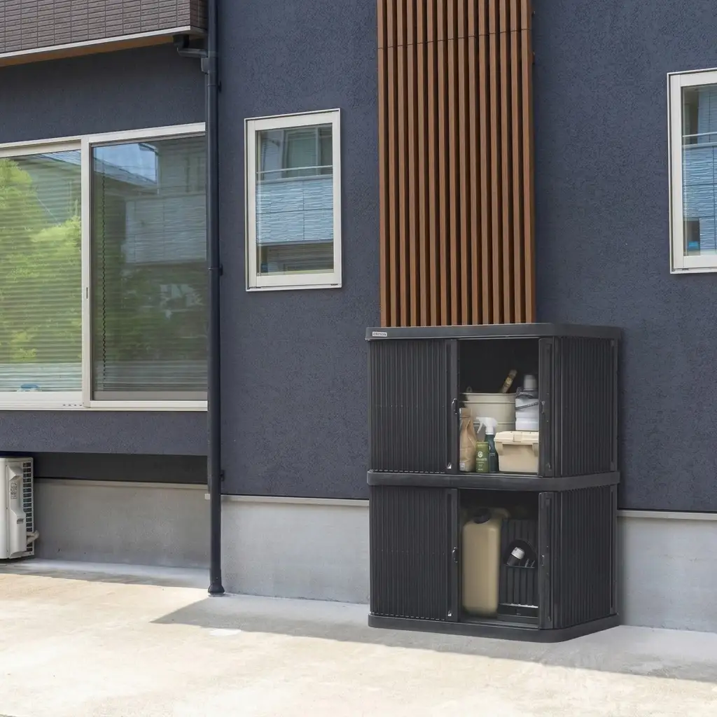 ミニロッカー ML-1200PP ダークグレー 物置 屋外 サビにくい 庭 ベランダ ガーデン 掃除 防災 収納 ストッカー ミニロッカー アイリスオーヤマ おしゃれ