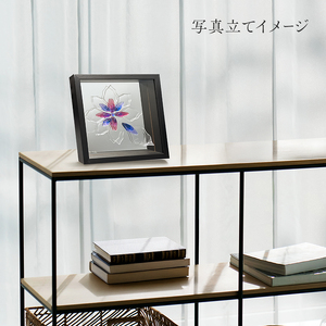 壁飾り ガラスアート 花 インテリア プレゼント 壁飾り