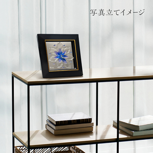 壁飾り ガラスアート 花 ハンドメイド 壁飾り