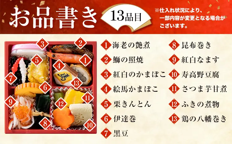 おせち一段重（一人前）《2026年12月30日出荷予定》 株式会社エイヨウショク茨城県結城市冷蔵お正月【配送不可地域あり】(沖縄・離島)