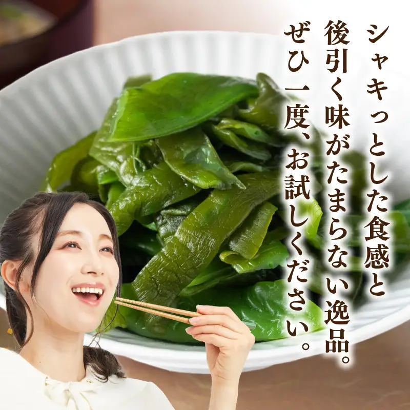 U10-0009 火の国屋天草産 甘酢おつまみ 茎わかめ 90g×2