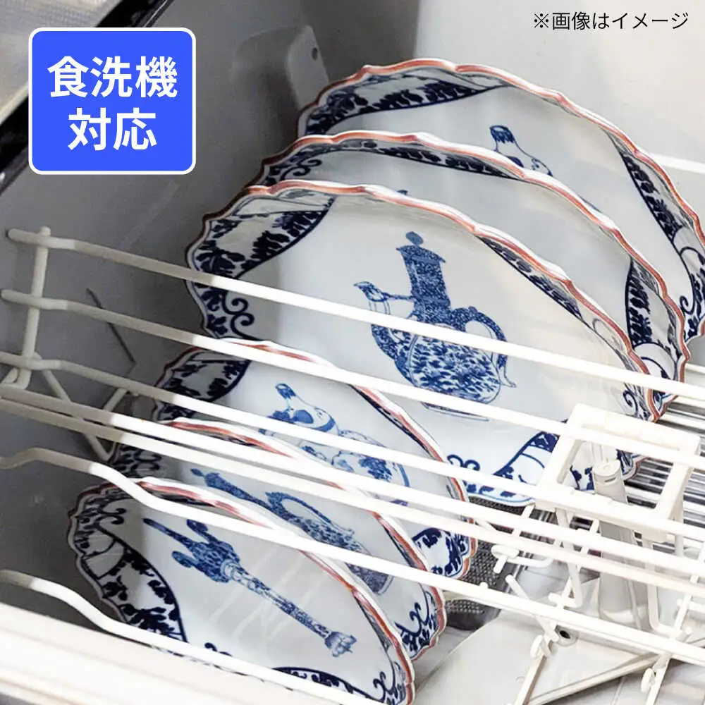【波佐見焼】古伊万里文様 ふじ絵 桔梗渕 7寸皿 1点【西日本陶器】[AC284] 波佐見焼 食器