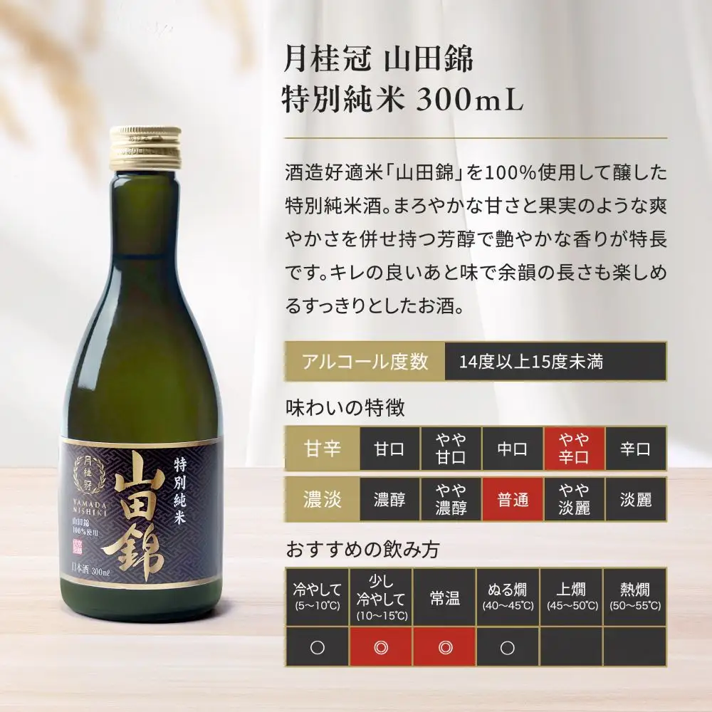 【月桂冠】日本酒 山田錦特別純米300ｍL×5　京都 日本酒 人気セット おすすめ 
