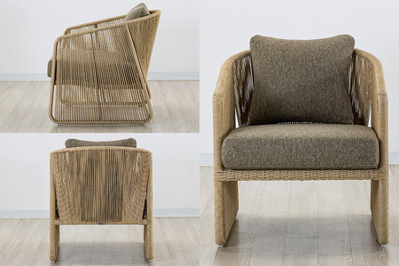 椅子 バーネスト LOUNGE CHAIR アルミニウムフレーム エコレーンファイバー