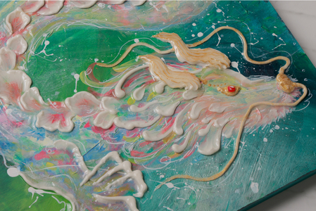 【京阪百貨店厳選】坂本 幸雪　シュガーアート（薫風）　F6サイズ：410×318㎜_OS048-0043-10