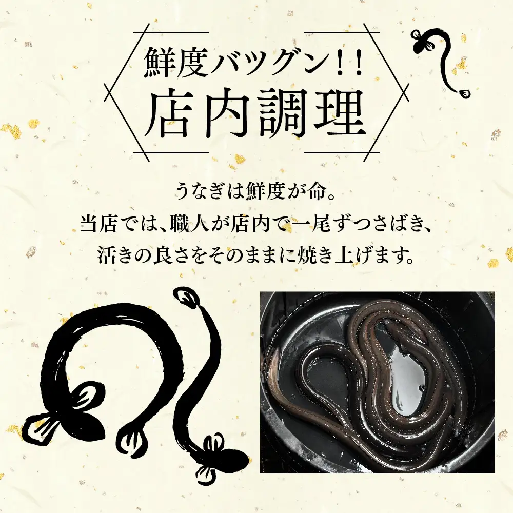 店内調理 「お魚屋さんのうなぎ蒲焼き」(H032148)