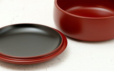 【滴生舎】 浄法寺漆器 福弁当 【朱】 ／ 弁当箱 弁当 漆器 食器 木製 日用品 工芸品 日本製 岩手県 二戸市
