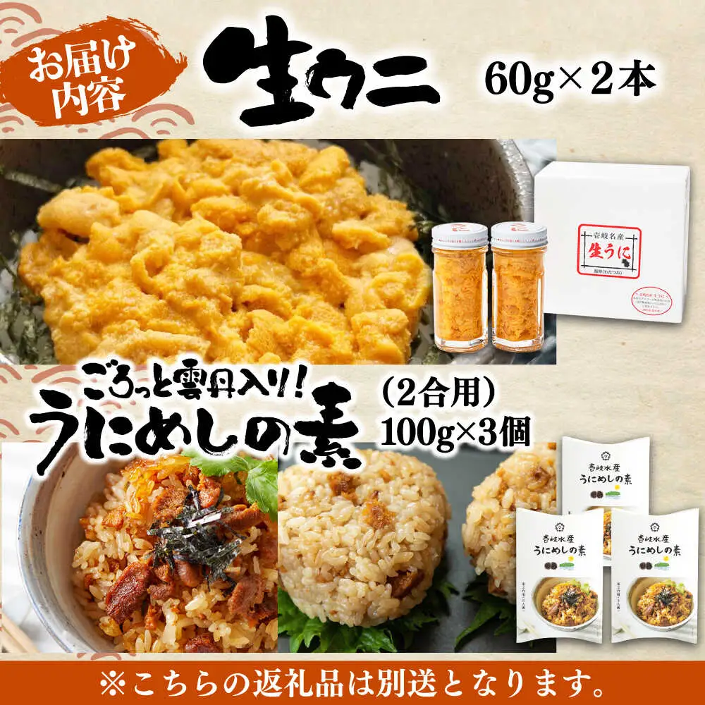 生うに うにめしの素 セット 《壱岐市》[JZX013] うに セット 