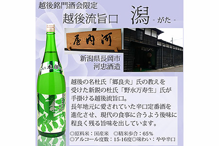 C1-40B越後銘門酒会オリジナル飲み比べセット（７２０ｍｌ×３本）