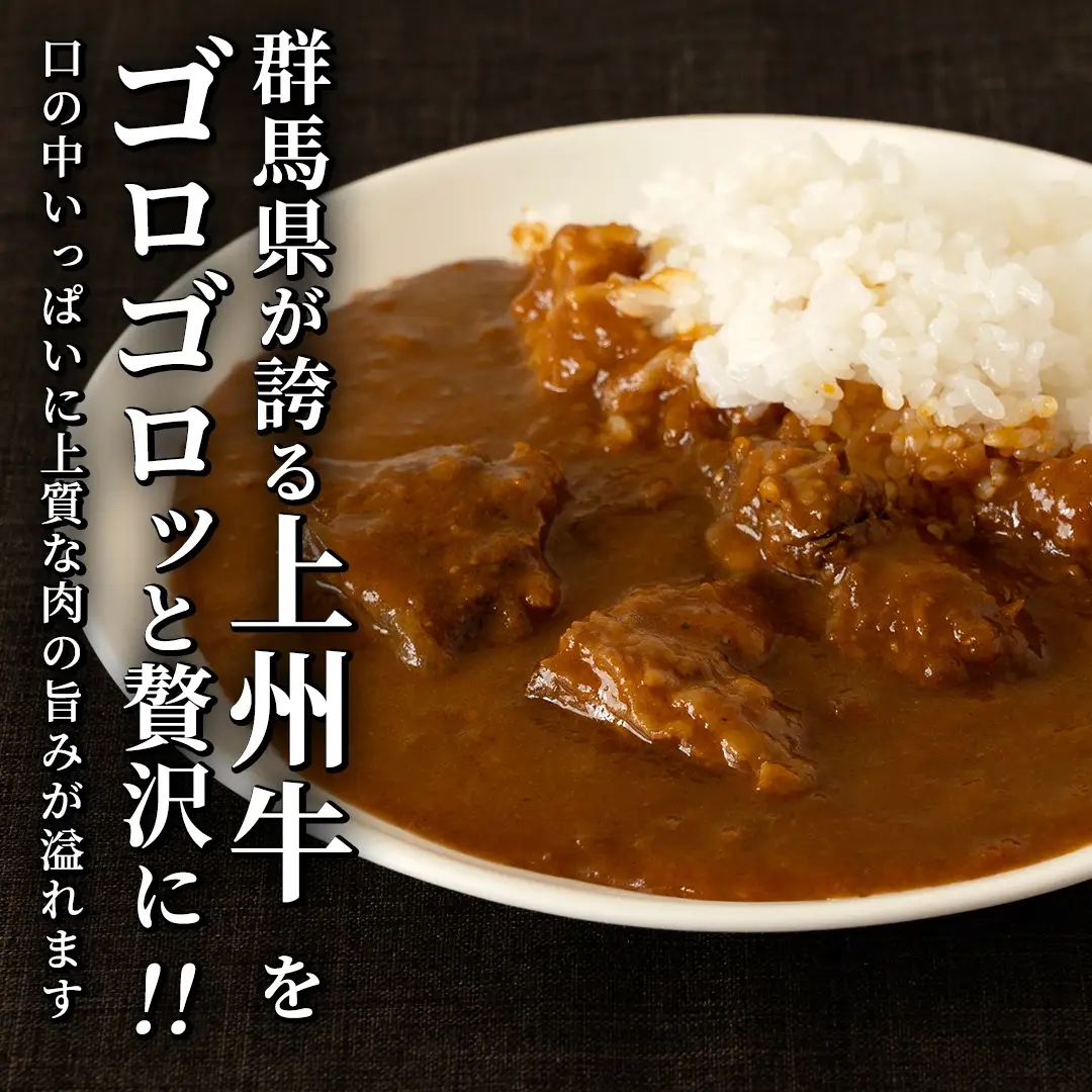 上州牛カレー レトルト 200g × 10パック 嬬恋キャベツ使用 [AH065tu]