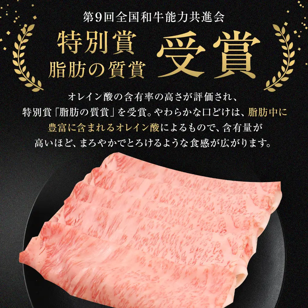能登牛ロース　(しゃぶしゃぶ/すき焼き)　1kg(500g×2パック)　国産　石川県　A5ランク　黒毛和牛　牛肉