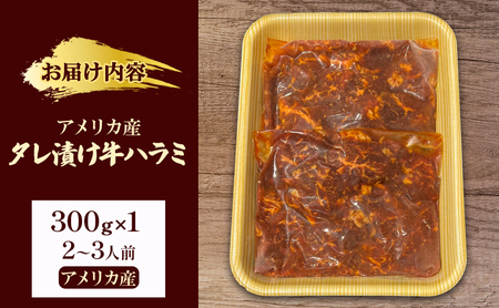 牛ハラミ タレ漬け 300g 2〜3人前 牛ハラミ