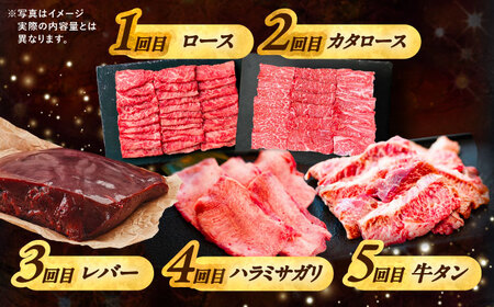 【5回定期便】 北海道 十勝 ハーブ牛 焼肉 5種 計 1kg （200g×5） 《足寄町》【株式会社ノベルズ食品】[BEAQ044]