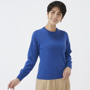 日本製 カシミヤ100% レディース クルーネック Mサイズ