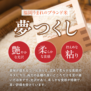 【定期便2回】【令和8年産 新米】福岡県産ブランド米夢つくし 白米 4.5kg×2回 _  夢つくし 4.5kg 2回 定期便 福岡県産 久留米産 ブランド米 精米 品種 艷やか 光沢 やわらかい 食感 米 ご飯 白ご飯 おにぎり 弁当 食品 お取り寄せ 福岡県 久留米市 送料無料  〔Tk103-02〕