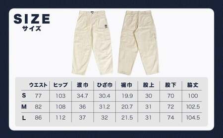 BRENOA チノカーゴパンツ アイボリー（ Sサイズ ／ Mサイズ ／ Lサイズ ） チノ パンツ カーゴパンツ チノパンツ チノパン ズボン ファッション 服 洋服 岡山県 倉敷市 【選べるサイズ】