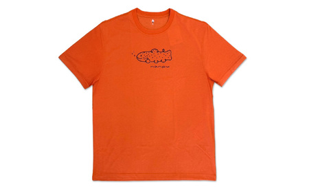 nanpu イトウ Tシャツ L サイズ  オレンジ 北海道 南富良野町 限定デザイン オリジナル