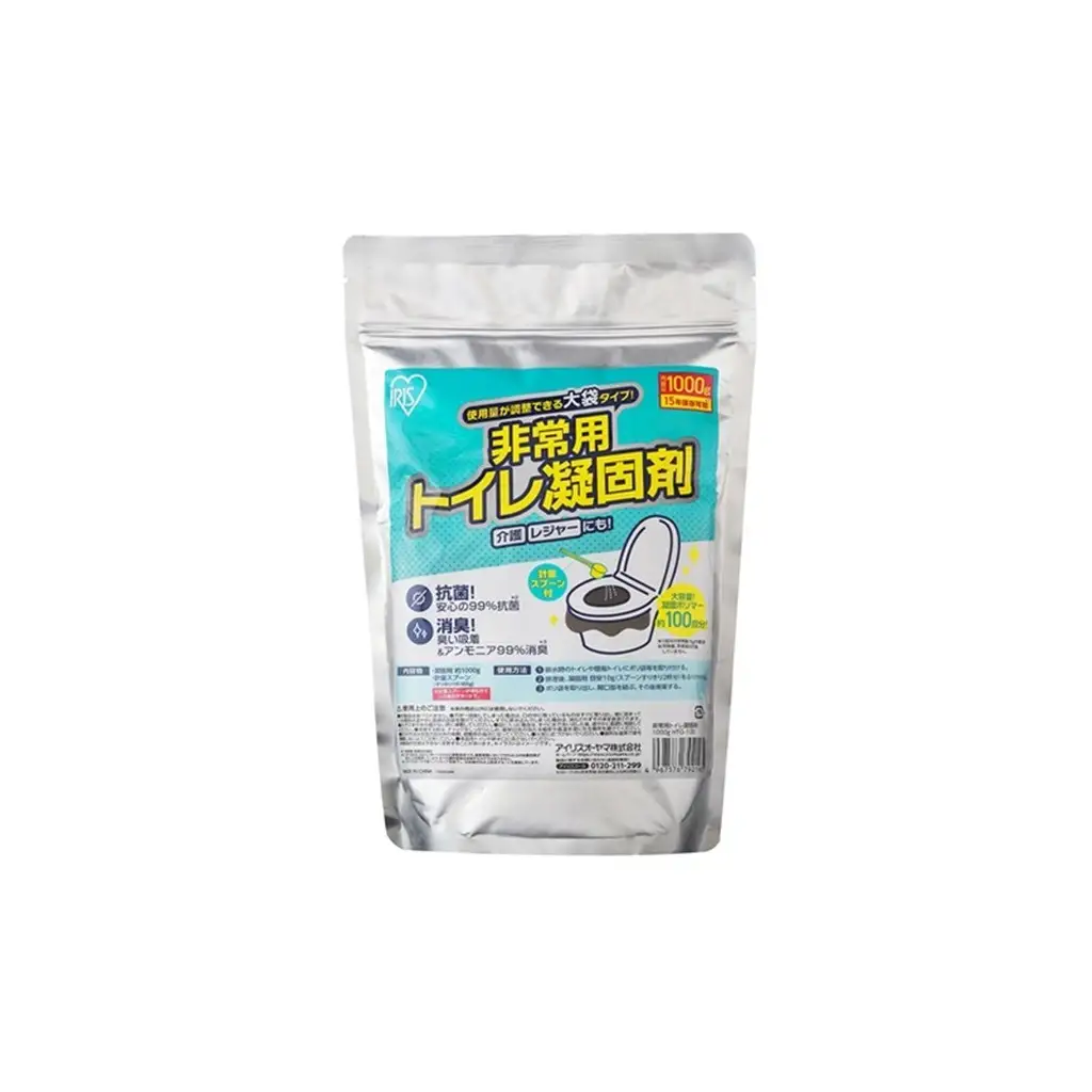 【1000g×2個】非常用トイレ凝固剤 1000g HTG-100 防災 簡易トイレ 災害用 凝固剤 トイレ 100回分 抗菌 消臭 スピード凝固 非常用 アイリスオーヤマ トイレ凝固剤 携帯トイレ 登山 キャンプ 防災グッズ 長期保存