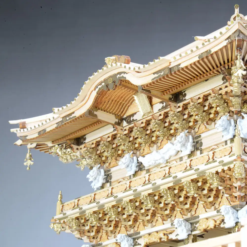 ウッディジョー　1/50　日光東照宮　陽明門　木製模型キット