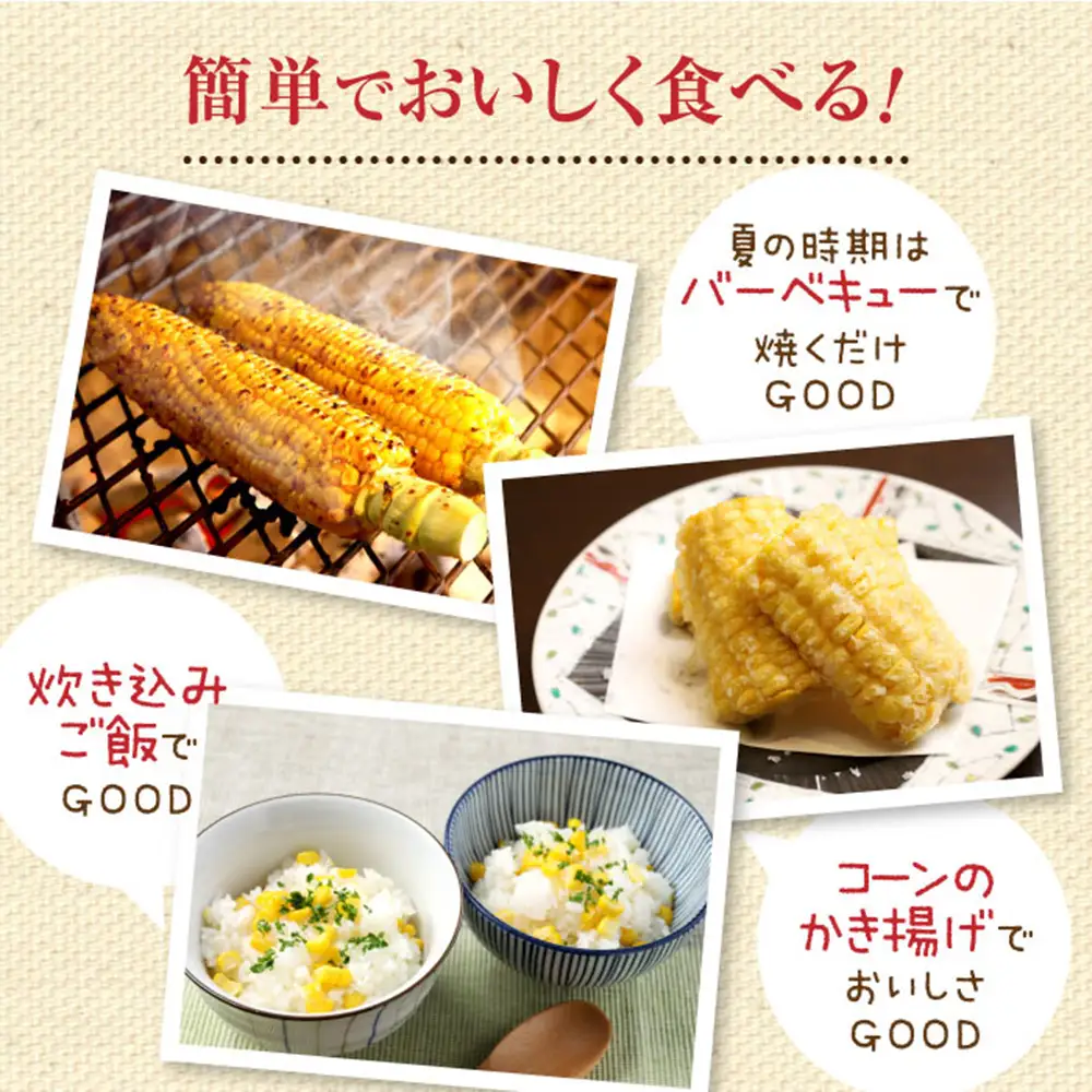 【北海道恵庭市産】朝どりスイートコーン×5本【31001601】