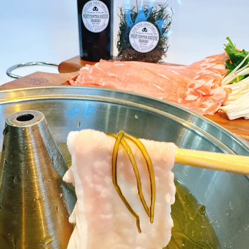 だいじょ豚　ロース300g・バラ200g×2　しゃぶしゃぶセット　約5～6人前　極だし・きざみ昆布付【配送不可地域：離島・沖縄県】【1704899】
