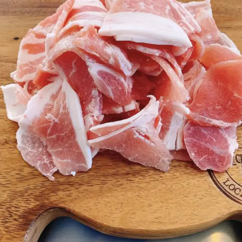 創業70年 牧場経営・老舗精肉店の「だいじょ豚」切り落とし計800g(200g×4袋)　小分け【配送不可地域：離島・沖縄県】【1704905】