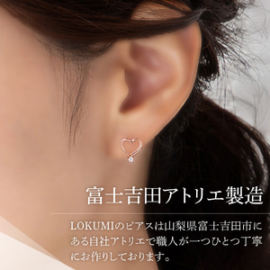 ピアス デザインピアス ダブルハート ゴールド cu27-2 アクセサリー
