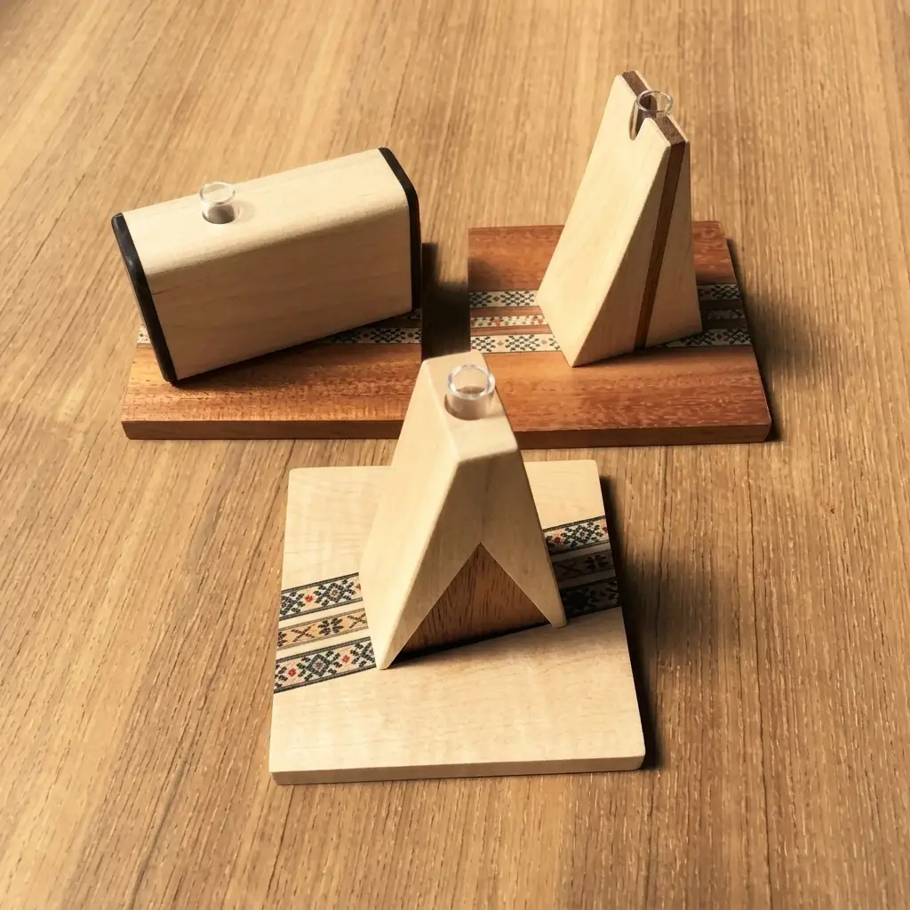 一輪挿し3個＆コースター3枚セット 工芸品 インテリア 