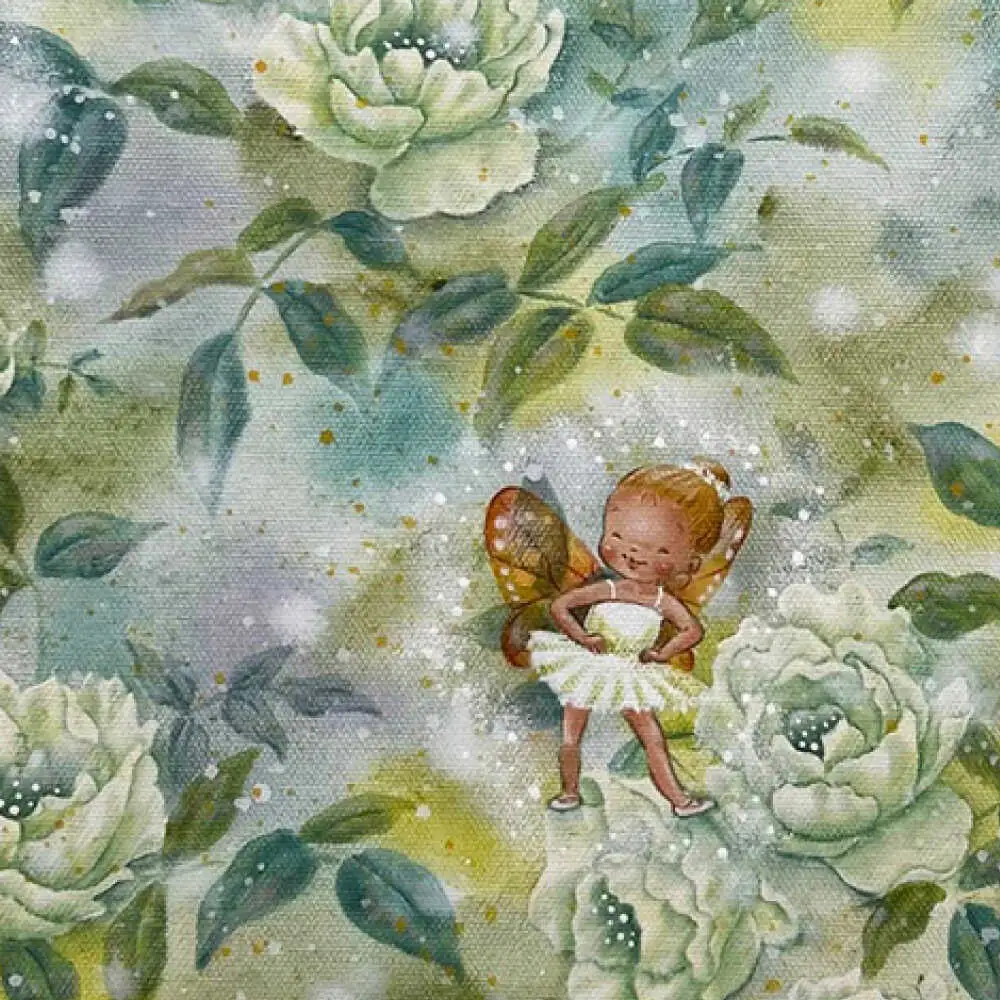 【一点物】絵画「白いバラの茂みにて」 糸島市 / 工房はーべすと[AYA083]