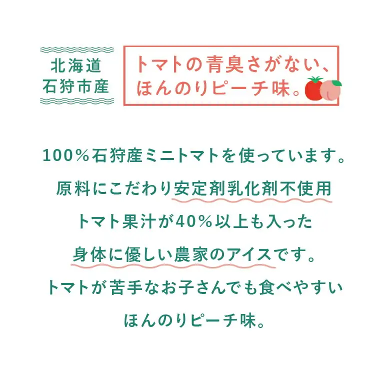 トマト農家が作ったトマトのジェラート「GELATOMA」6個 | とまと 野菜 フルーツ アイス 北海道 石狩市