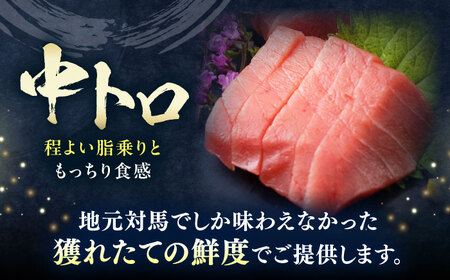 対馬産 本マグロ 中トロ100g ≪対馬市≫【桐谷商店】 トロの華 対馬 新鮮 マグロ 中トロ トロ 鮪 刺身[WAQ115]