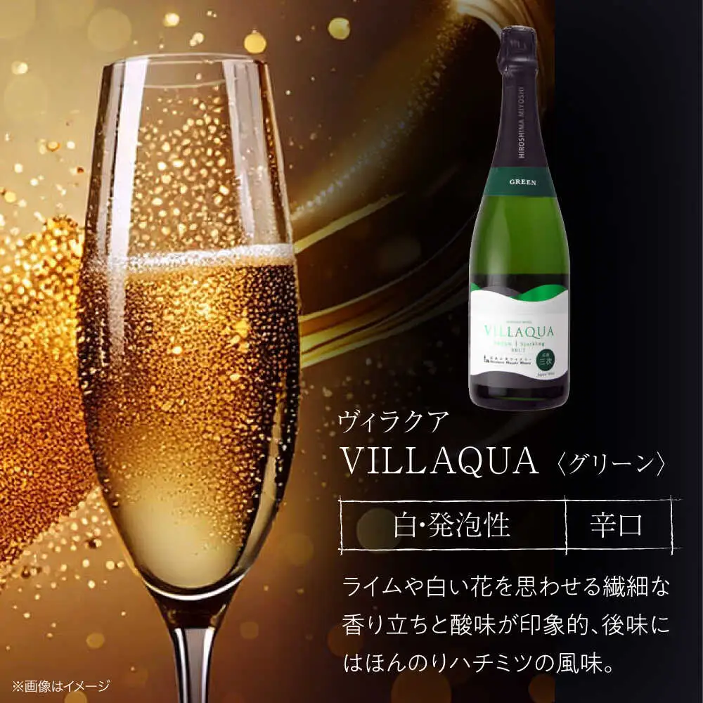 ワイン VILLAQUA グリーン・ピンク [APAZ156] スパークリングワイン セット