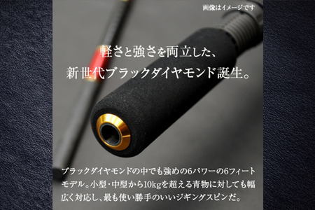 ウォーターランド ジギングロッド ブラックダイヤモンド スピニングロッド S606 村田基監修 (A29-003)