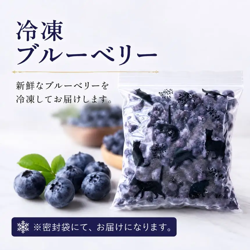 【定期3回】完熟 冷凍ブルーベリー 約 1kg