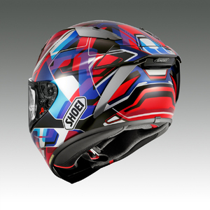 SHOEIヘルメット【X-Fifteen VALION (RED／BLUE)】M フィッティングチケット付き｜エックスフィフティーン ヴァリオン フルフェイス バイク ツーリング レーサー ショウエイ ヘルメット [1938]
