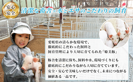 ＜愛媛県産 姫美豚 ロース＆バラ すき焼き用食べ比べセット 約700g（350g×2P）＞ ひめびとん 豚肉 ブランド豚 ロース バラ 国産 セット すきやき ごちそう ジューシー 真空冷凍 簡単調理 特産品 木村屋精肉店 西予市【冷凍】『1か月以内に順次出荷予定』OUK0001