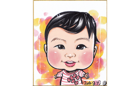 似顔絵色紙（1枚） 絵画 