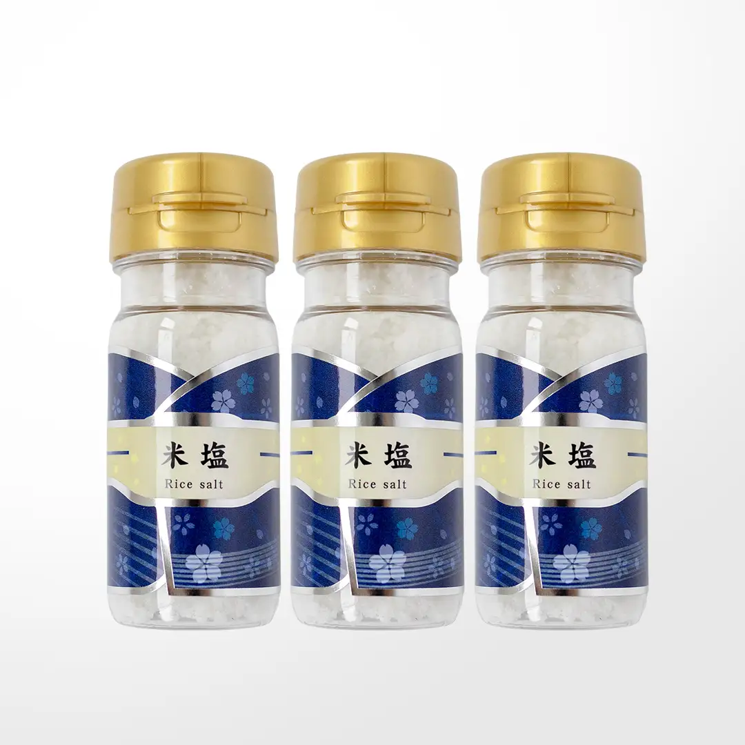 金の恵み米塩 MIRAI 米塩３本セット