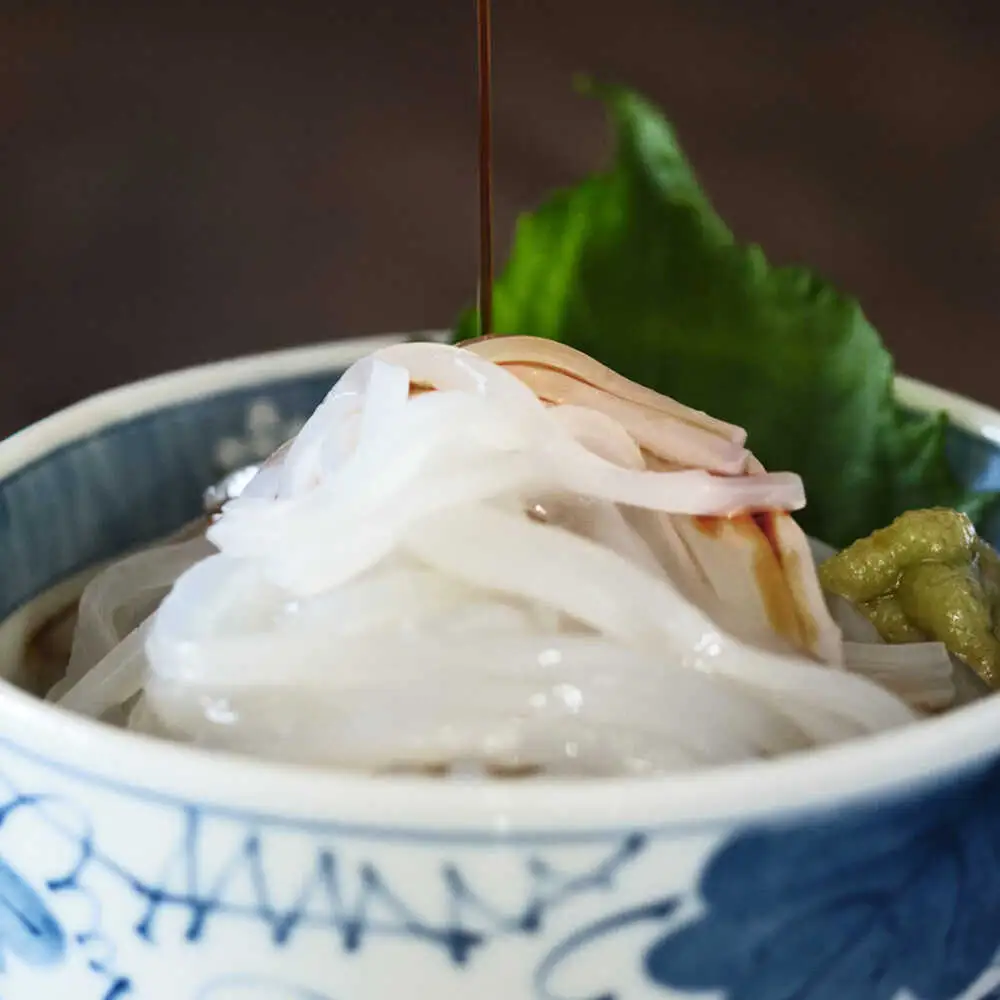 壱岐産 海鮮3種セット（烏賊素麺・たこの柔らか煮・旬の魚介類）《壱岐市》【神洸水産】 たこ タコ いか イカ 刺身 刺し身 海鮮 鮮魚 海産物　[JFI006]