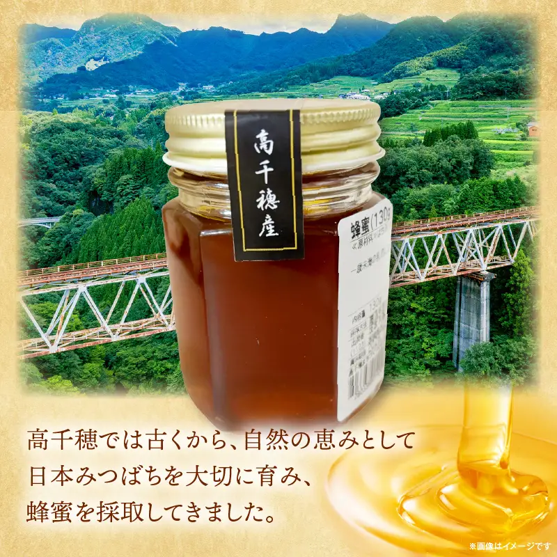 日本みつばち 高千穂の純粋蜂蜜 130g×1本|蜂蜜 はちみつ 日本みつばち 純粋蜂蜜 国産蜂蜜 天然蜂蜜 垂れ蜜 蜜蜂 希少 蜂蜜 濃厚 花 伝統製法 特産品 ふるさと納税 返礼品 宮崎県 高千穂町 | _Tk005-099-1301