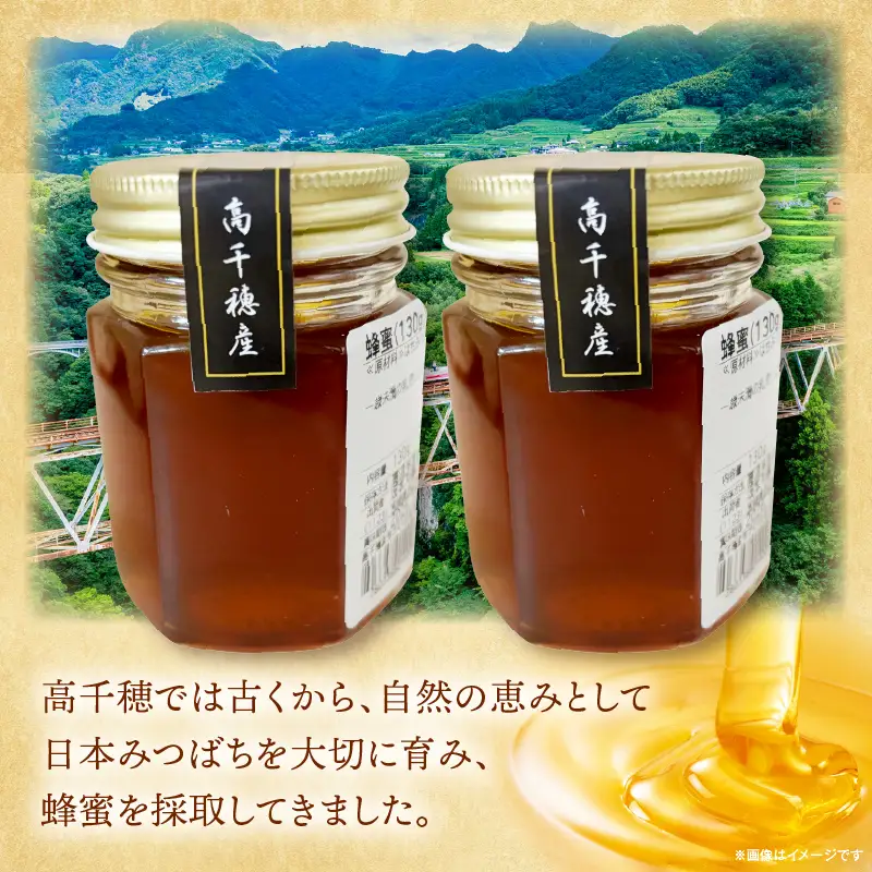 日本みつばち 高千穂の純粋蜂蜜 130g×2本|蜂蜜 はちみつ 日本みつばち 純粋蜂蜜 国産蜂蜜 天然蜂蜜 垂れ蜜 蜜蜂 希少 蜂蜜 濃厚 花 伝統製法 特産品 ふるさと納税 返礼品 宮崎県 高千穂町 | _Tk005-099-1302