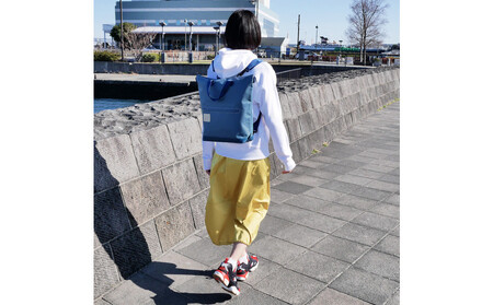 TENT BAG SARAH.01　防水バッグパック【ネイビー】 AJU0004VC05