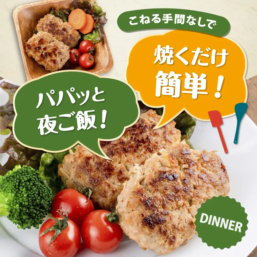 国産豚肉使用 手づくりハンバーグ 10個[AKFH045] ハンバーグ