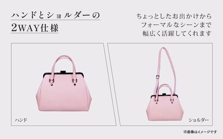 【ブラック】2WAY口金バッグ「Deux Mode」 | 2WAY ドゥ・モード ハンドバッグ 澤村バッグ 澤村バック バック 職人 革職人 ギフト プレゼント 父の日 母の日 誕生日 埼玉県 草加市 