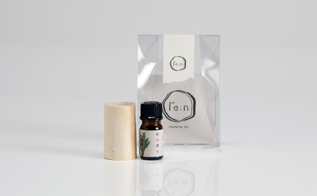 re:n 杉の香りセット ( 精油 5ml と アロマウッド ) | 日用品 コスメ 美容 精油 アロマ アロマウッド エッセンシャルオイル 杉 香りアップサイクル SDGs 木島平村 長野県 信州