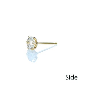 K18YG 天然ダイヤモンド VS-class ピアス　 Total : 0.6ct　IB-F020725
