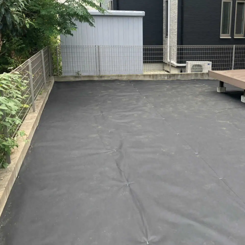 ポリエステル製 防草シート ブラック 1m×10m 430JP/BK 糸島市 / 株式会社NITTOSEKKO 除草 ガーデニング[ATQ007]